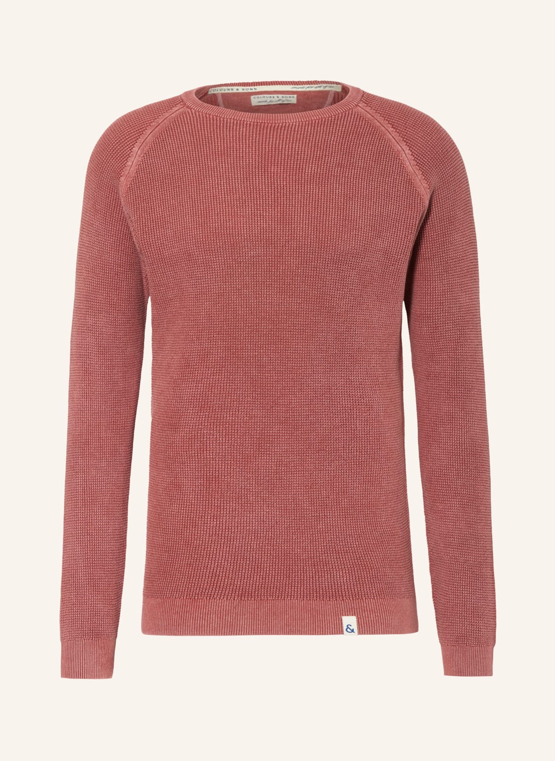 Colours & Sons Pullover rot von COLOURS & SONS
