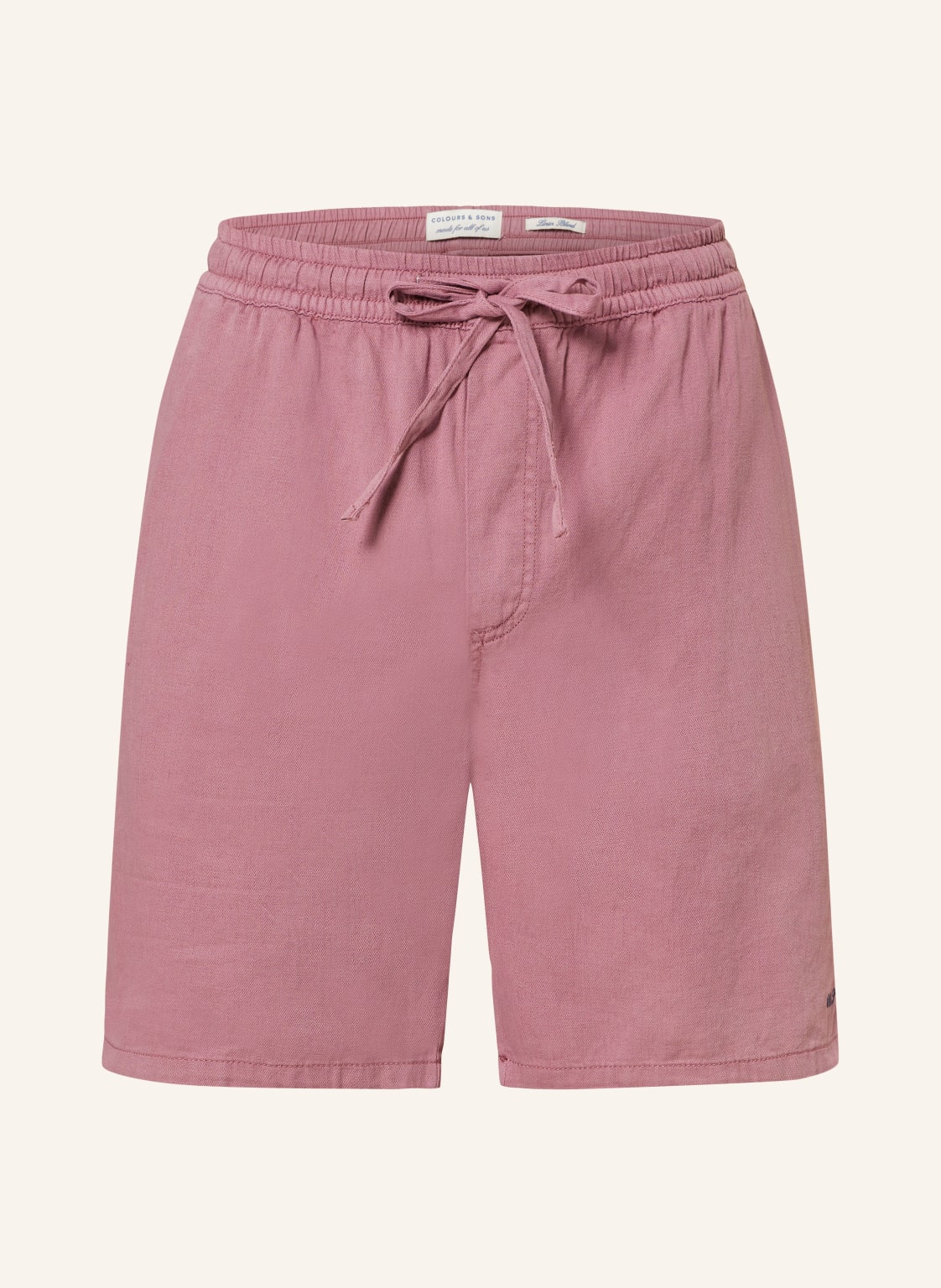 Colours & Sons Shorts Mit Leinen rot von COLOURS & SONS