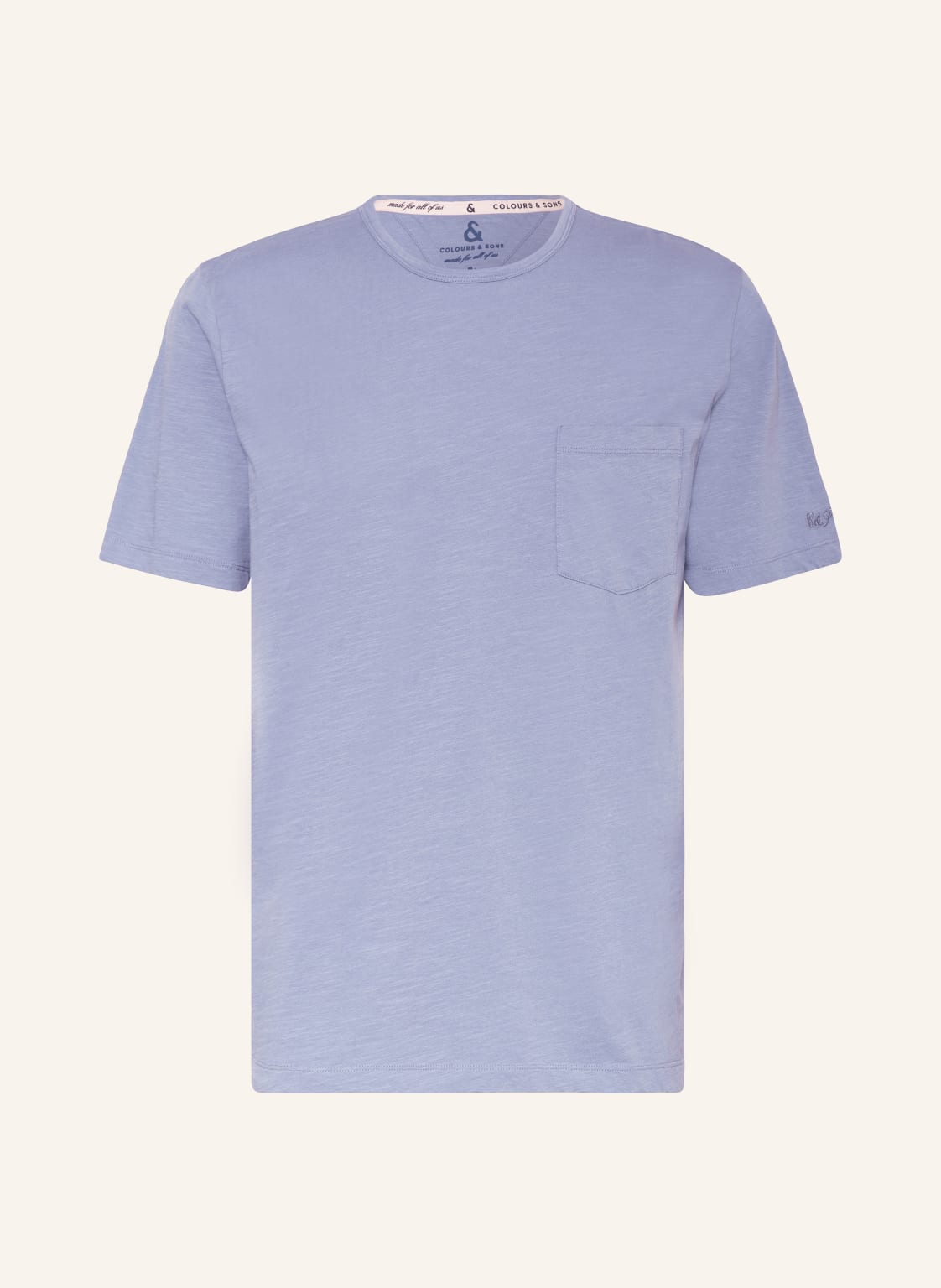 Colours & Sons T-Shirt blau von COLOURS & SONS