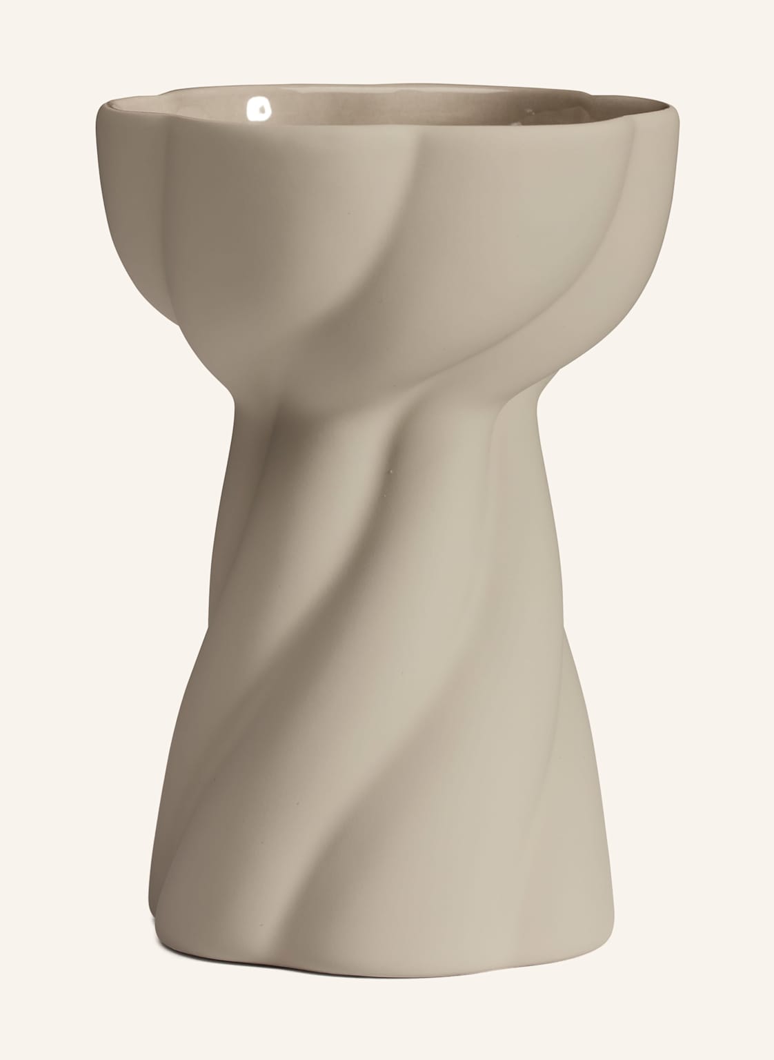 Cooee Design Vase Twist Bulb beige Cooee Design Vase Twist Bulb beige von COOEE Design