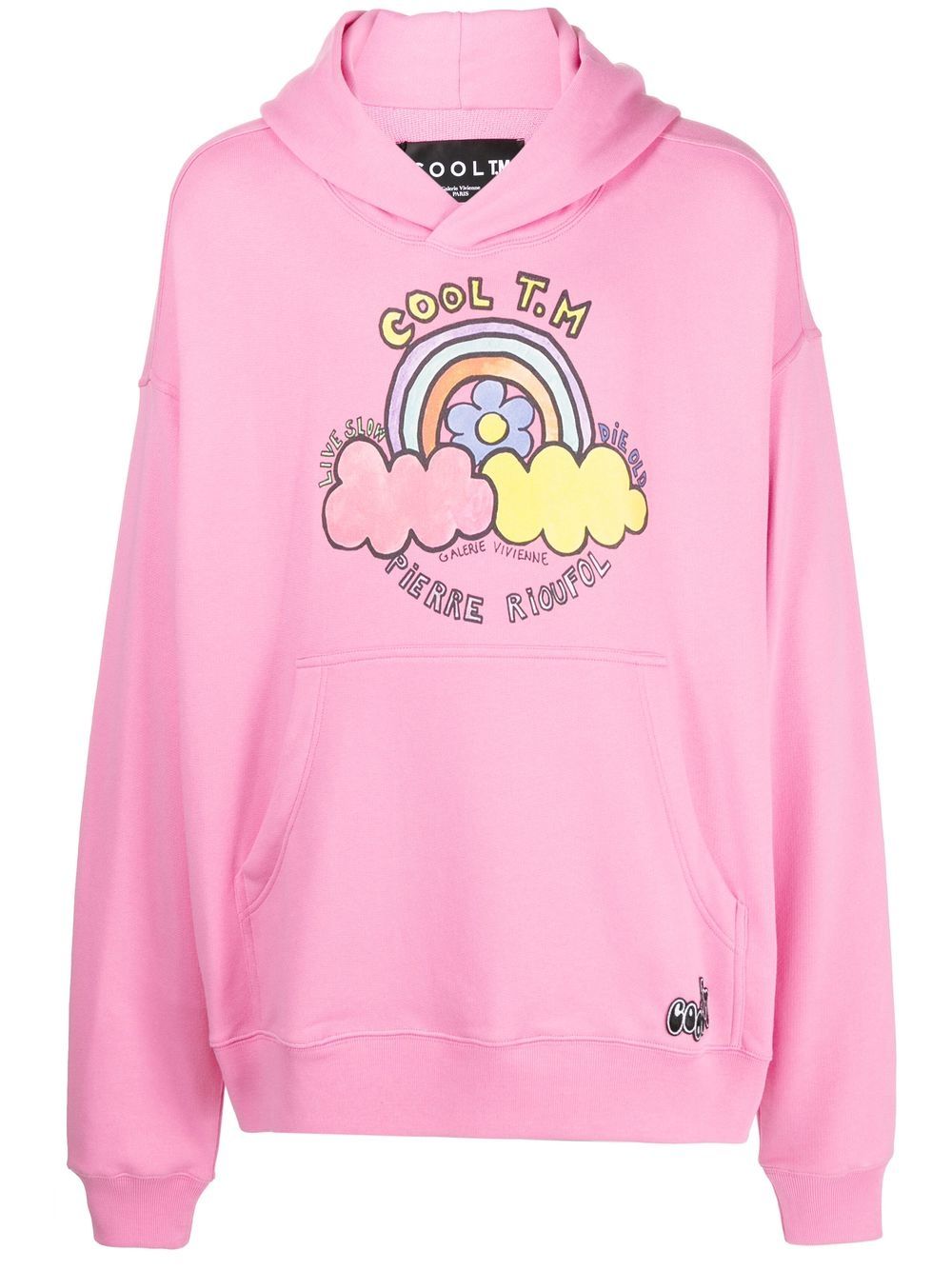 COOL T.M logo-print slouchy hoodie - Pink von COOL T.M