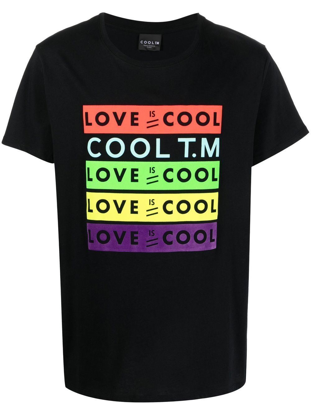 COOL T.M slogan-print short-sleeve T-shirt - Black von COOL T.M