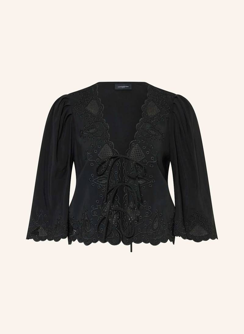 Copenhagen Muse Bluse Cmmadelyn Mit 3/4-Arm Und Lochspitze schwarz von COPENHAGEN MUSE