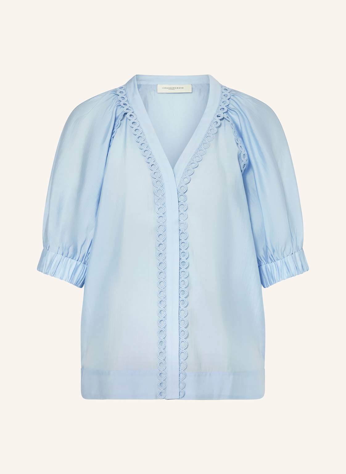 Copenhagen Muse Bluse Cmmolly Mit 3/4-Arm blau Copenhagen Muse Bluse Cmmolly Mit 3/4-Arm blau von COPENHAGEN MUSE