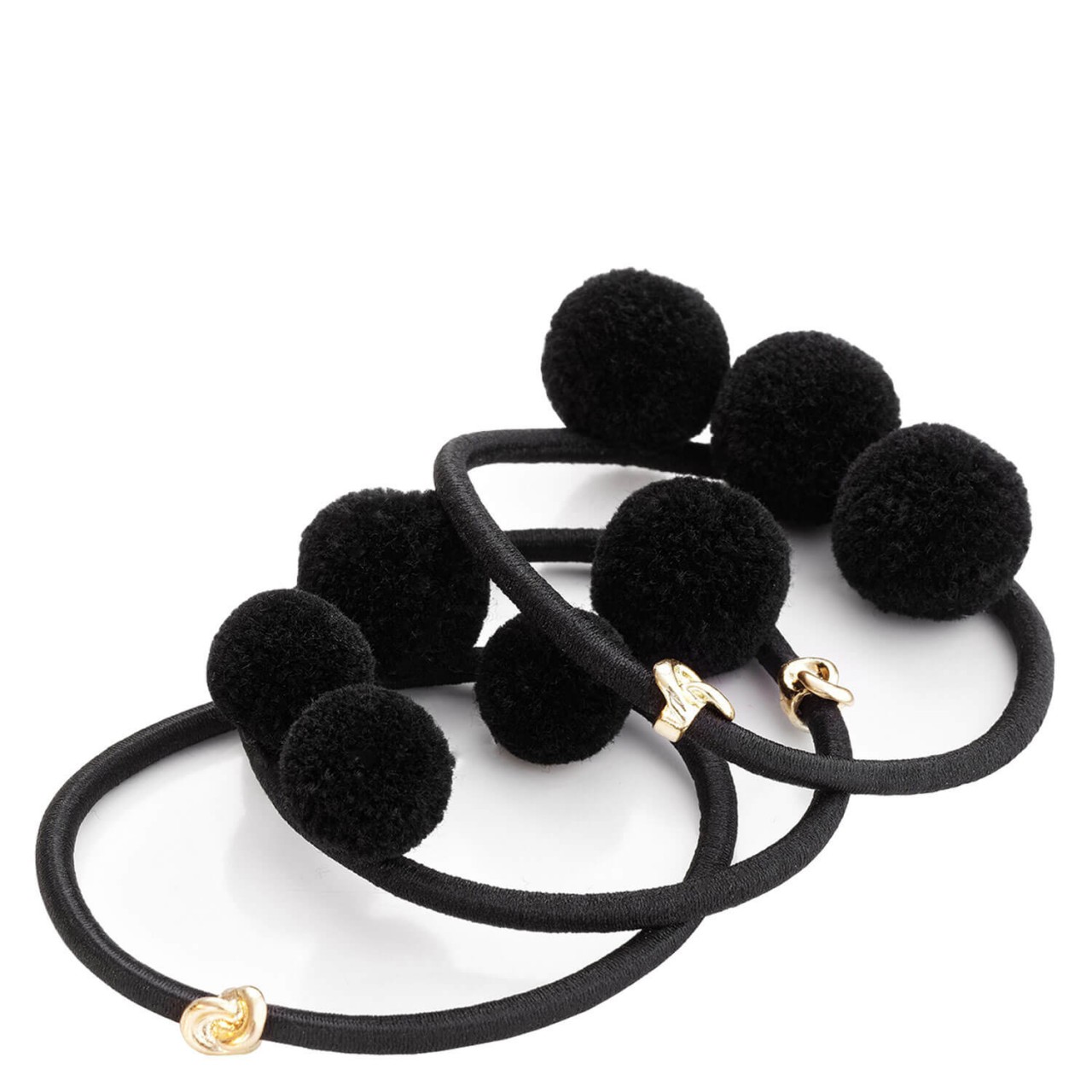 Corinne World - Hair Tie Pom Pom "Ibiza" Black von CORINNE