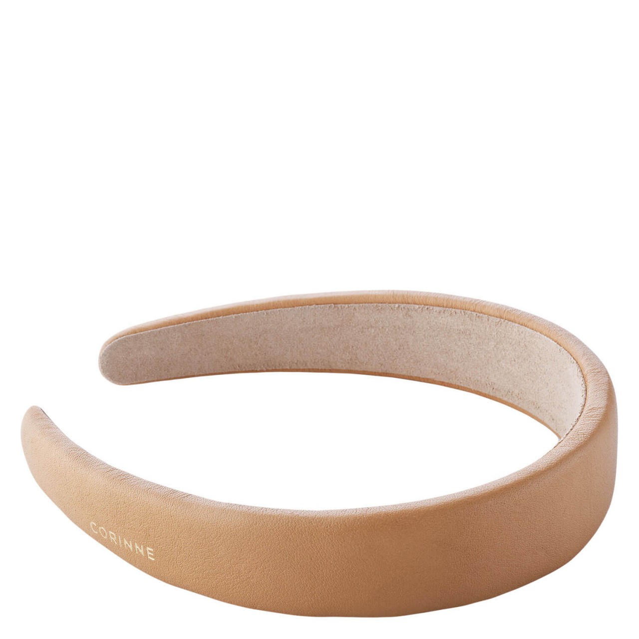 Corinne World - vegan Diadem Wide Plain Camel von CORINNE