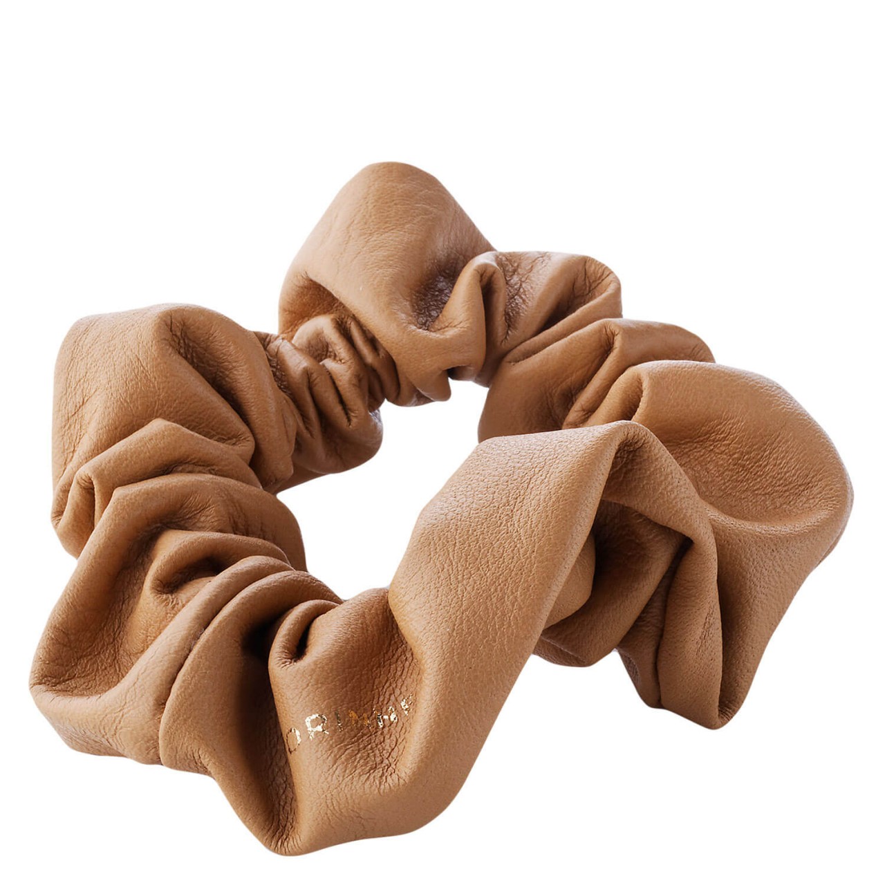 Corinne World - Leather Schrunchie Camel von CORINNE