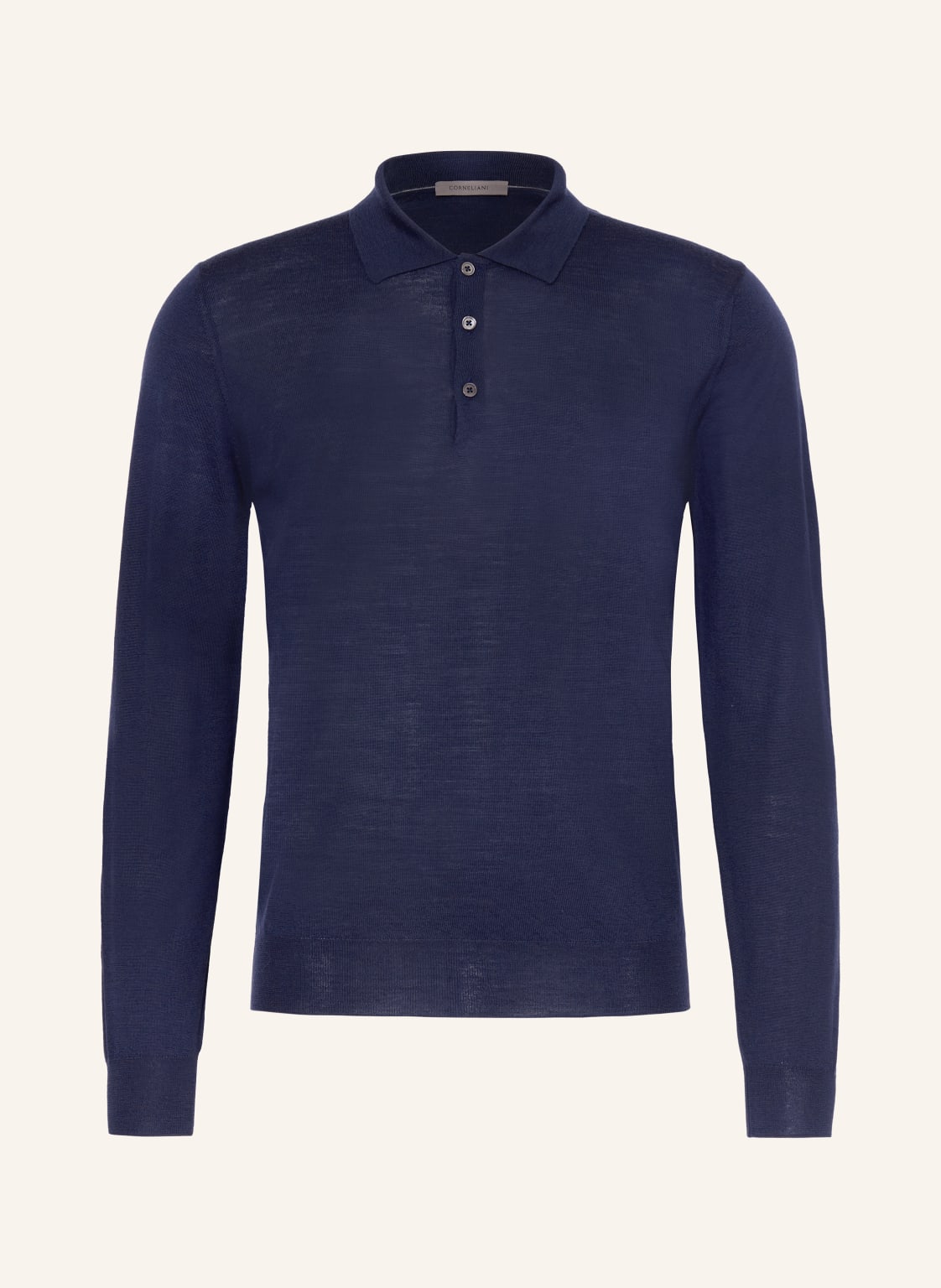 Corneliani Strick-Poloshirt blau von CORNELIANI