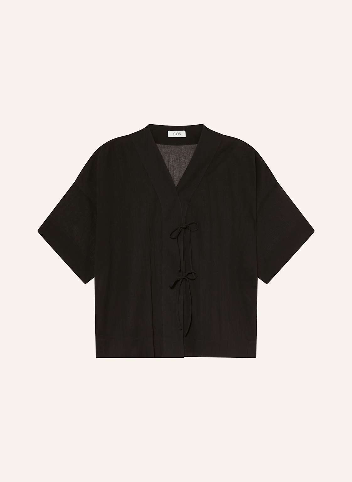 Cos Blusenshirt Aus Musselin schwarz von COS