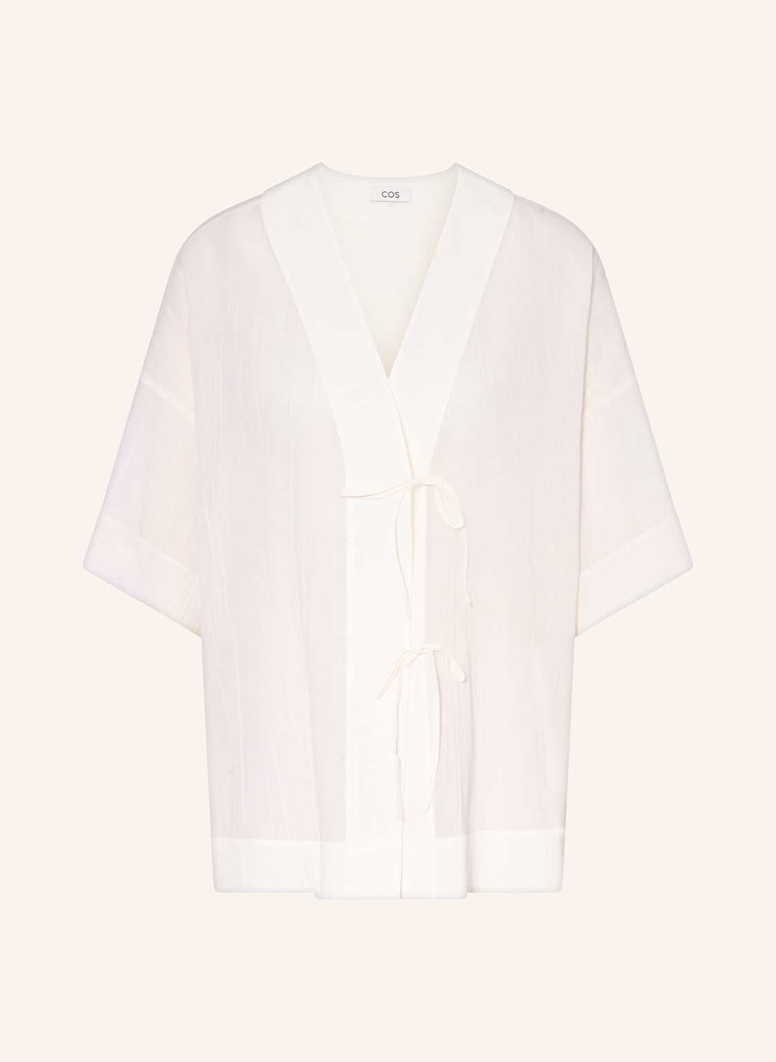Cos Blusenshirt Aus Musselin weiss von COS