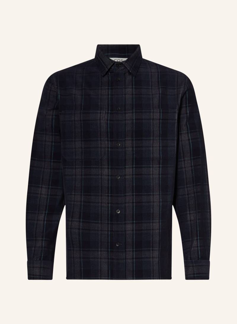 Cos Cordhemd Relaxed Fit blau von COS