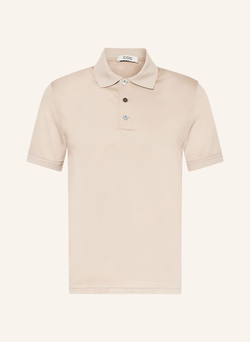 Cos Jersey-Poloshirt Regular Fit weiss von COS