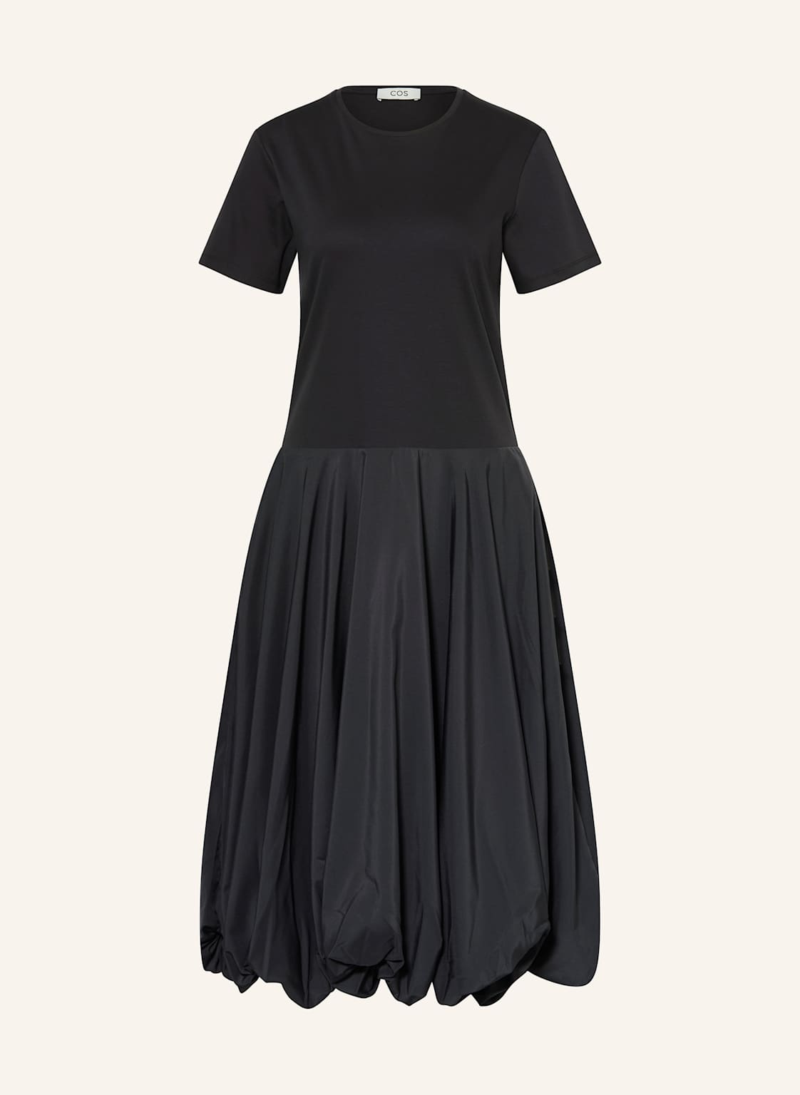Cos Kleid Im Materialmix schwarz Cos Kleid Im Materialmix schwarz von COS