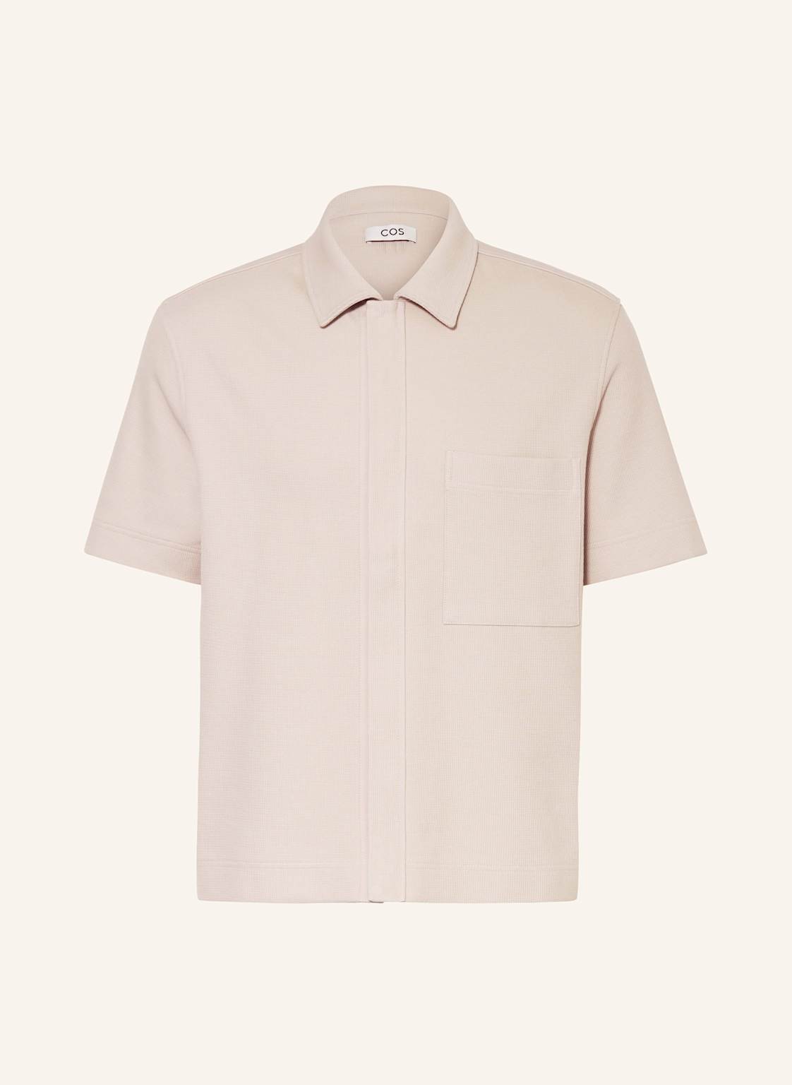 Cos Kurzarm-Hemd Comfort Fit Aus Jersey beige Cos Kurzarm-Hemd Comfort Fit Aus Jersey beige von COS