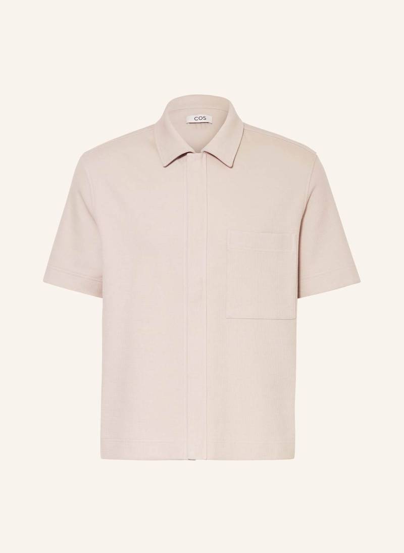 Cos Kurzarm-Hemd Comfort Fit Aus Jersey beige von COS