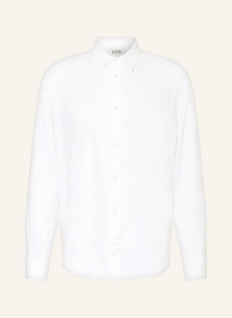 Cos Leinenhemd Relaxed Fit weiss von COS