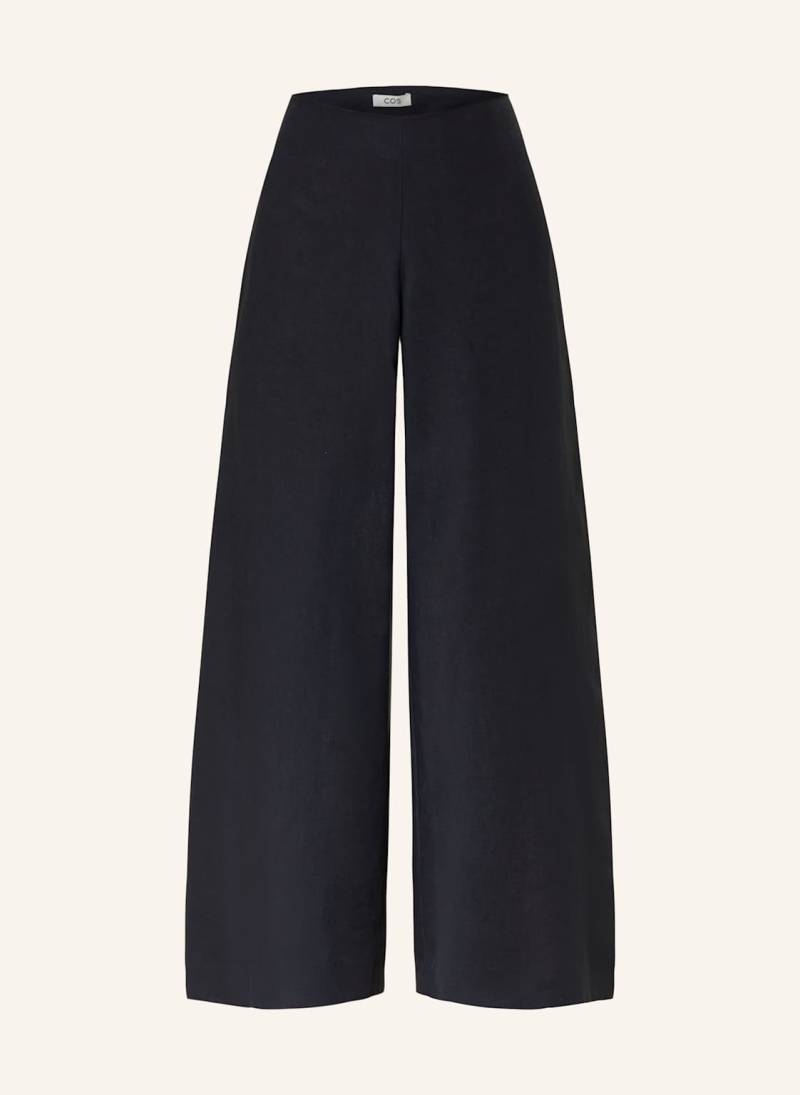 Cos Marlenehose Aus Leinen blau von COS
