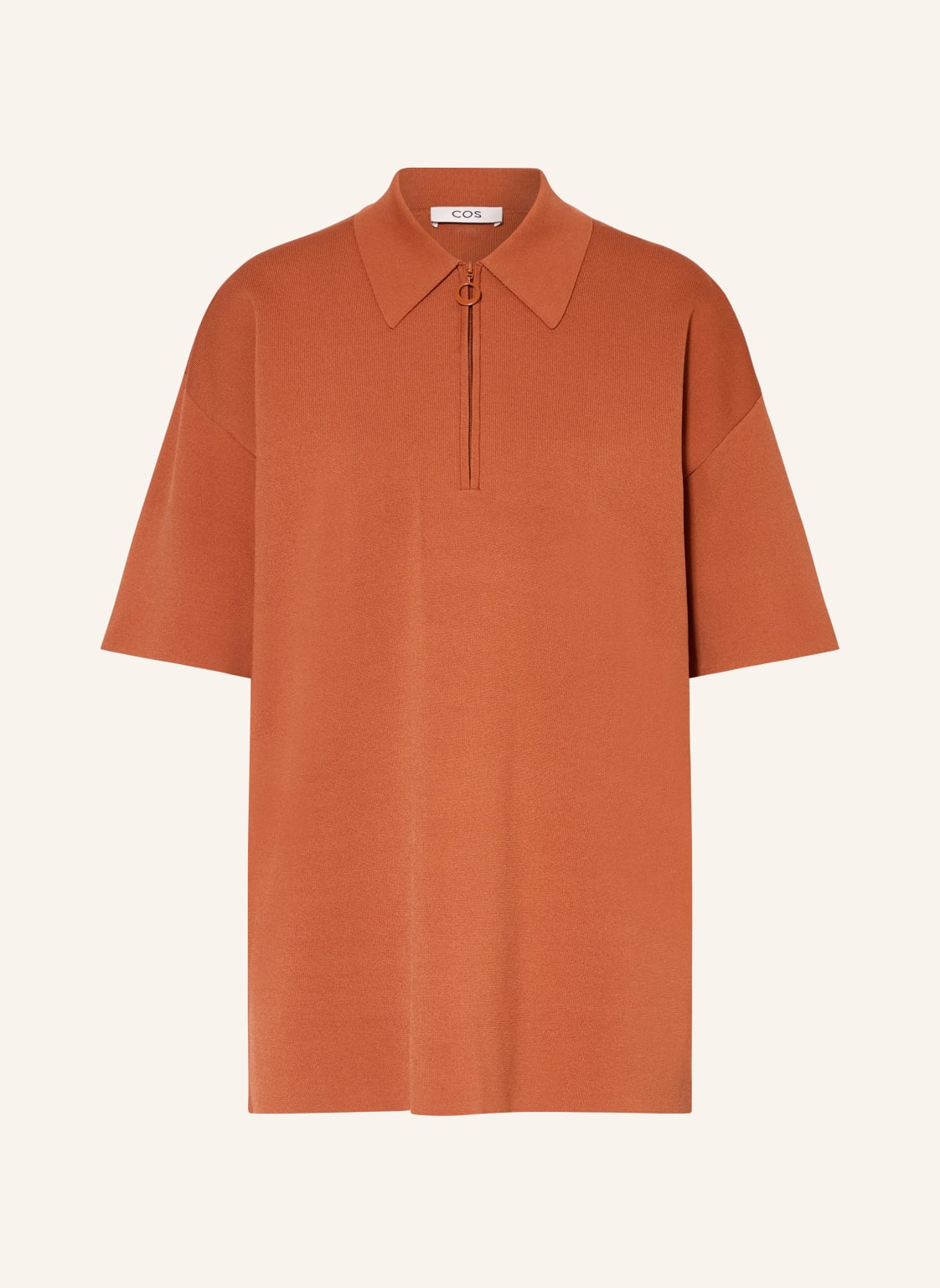 Cos Strick-Poloshirt Koi orange von COS