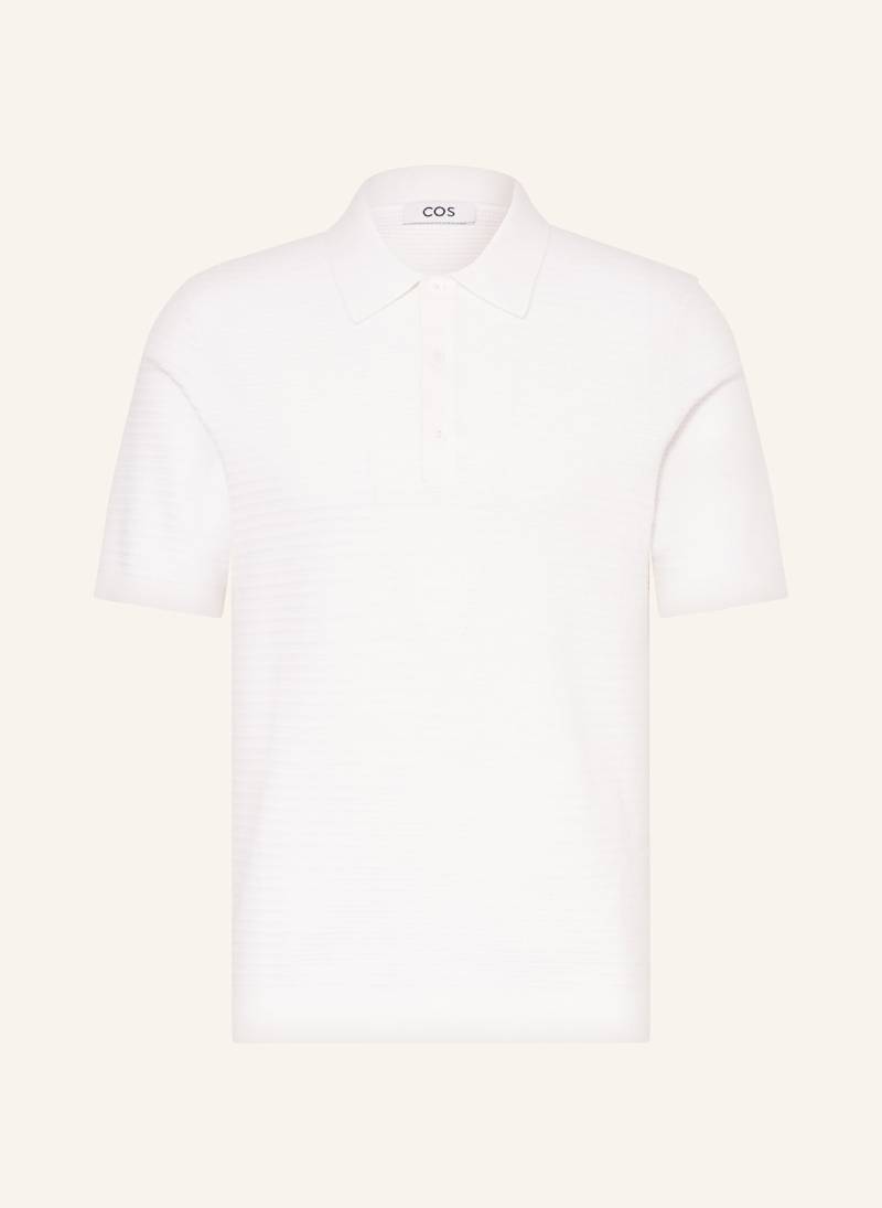 Cos Strick-Poloshirt Regular Fit weiss von COS