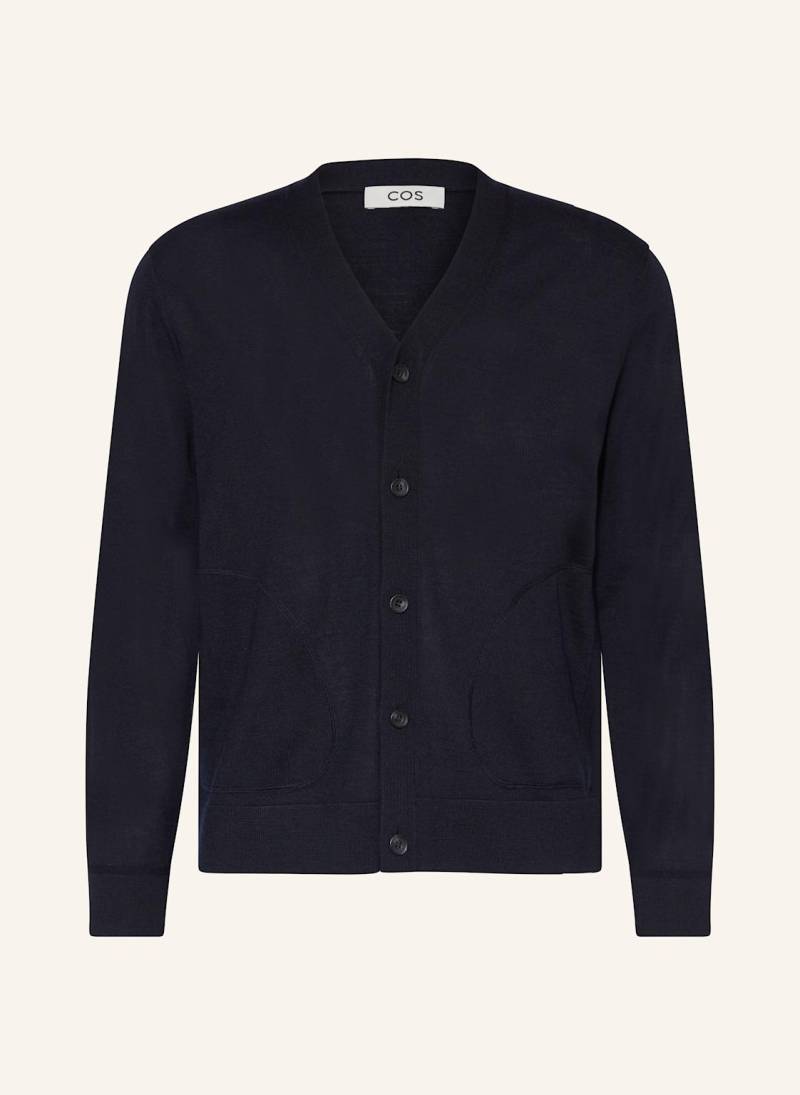 Cos Strickjacke Aus Merinowolle blau von COS