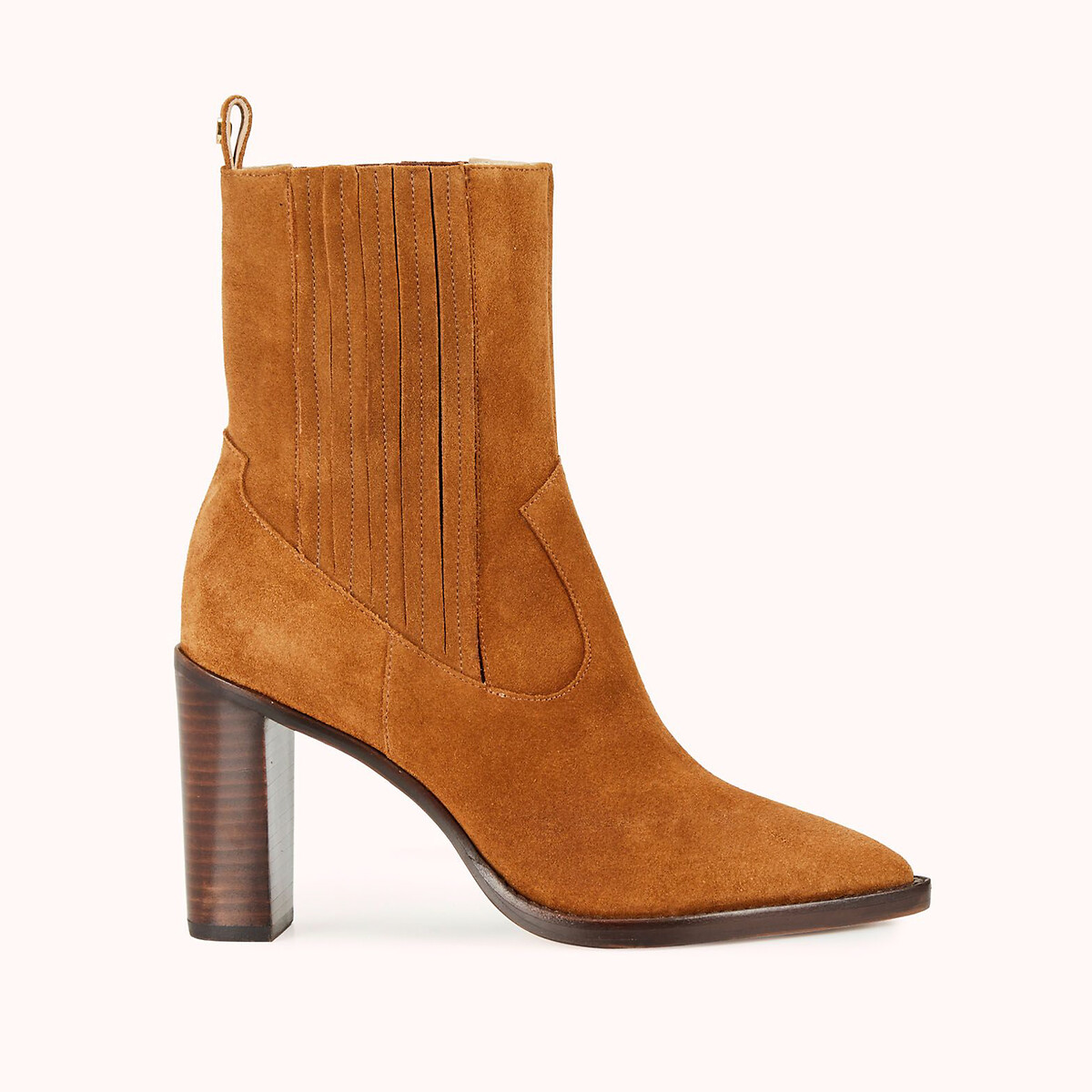 Lederboots Zaeli mit Absatz, Western-Style von COSMOPARIS