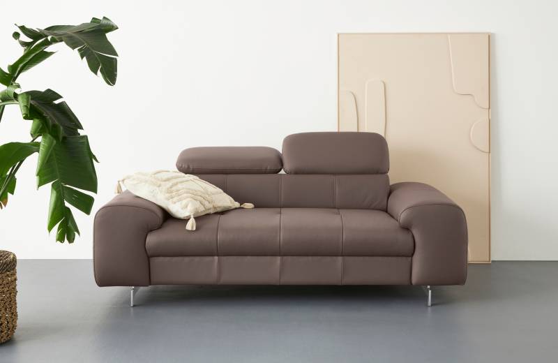 COTTA 2-Sitzer »Chef«, Big-Sofa mit Kopfteilverstellung, edle Metallkufen von COTTA