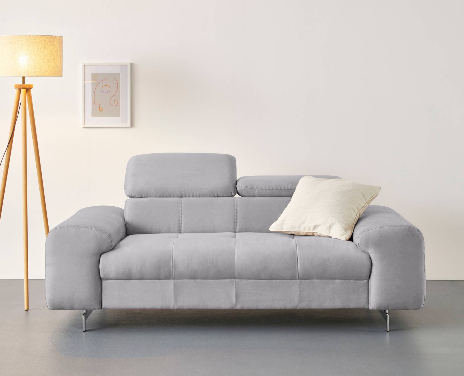 COTTA 2-Sitzer »Chef«, Big-Sofa mit Kopfteilverstellung, edle Metallkufen COTTA 2-Sitzer »Chef«, Big-Sofa mit Kopfteilverstellung, edle Metallkufen von COTTA