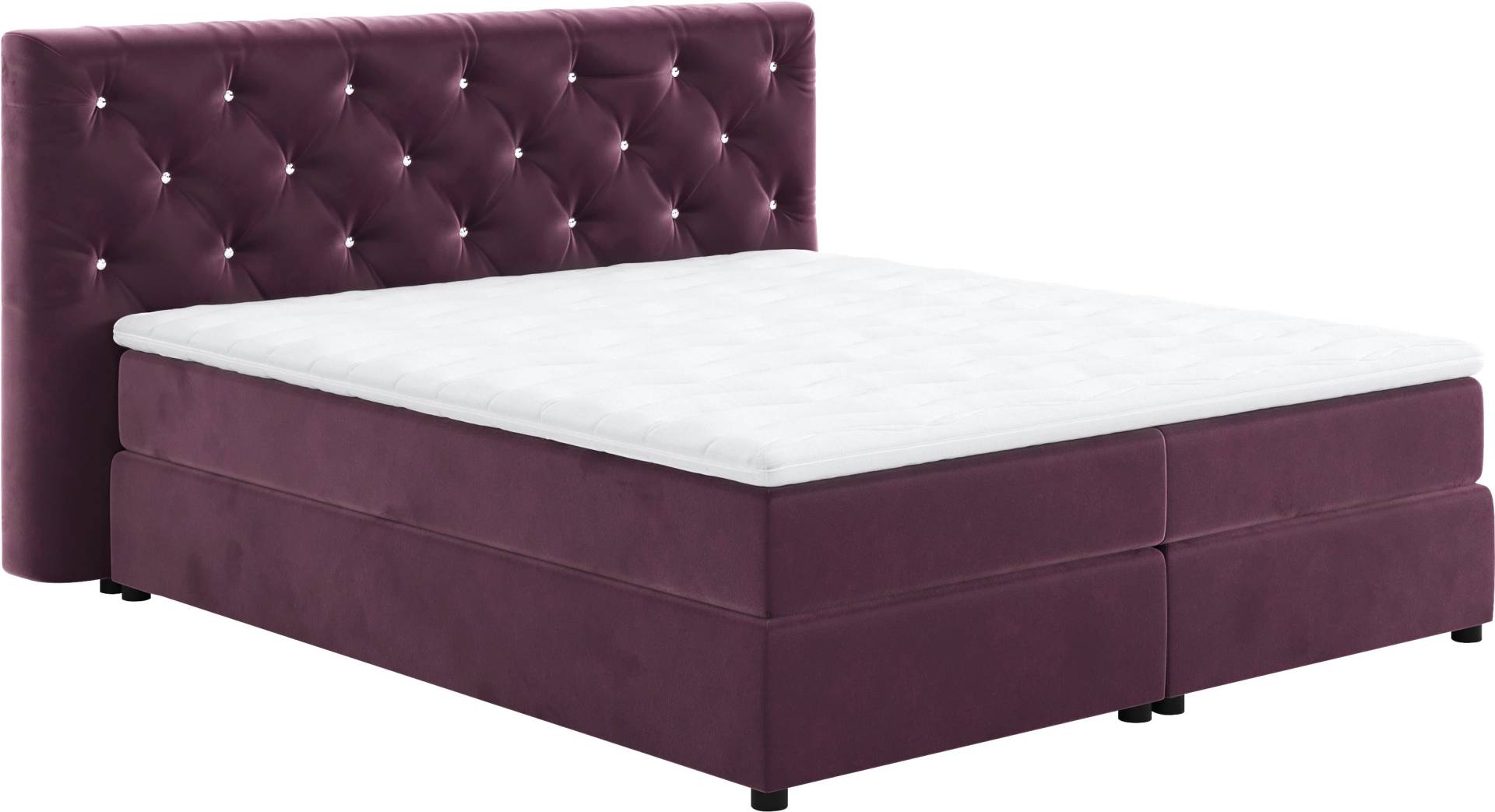 COTTA Boxspringbett »Castle«, mit Strasssteinen im Kopfteil, inkl. Topper COTTA Boxspringbett »Castle«, mit Strasssteinen im Kopfteil, inkl. Topper von COTTA