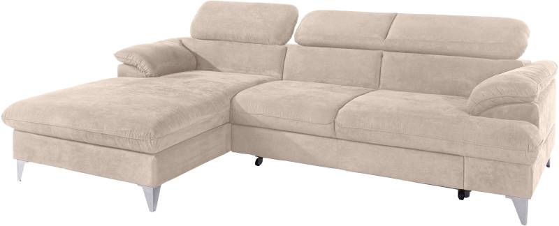 COTTA Ecksofa »Caluso L-Form«, mit Kopfteilverstellung, wahlweise mit Bettfunktion & Bettkasten von COTTA