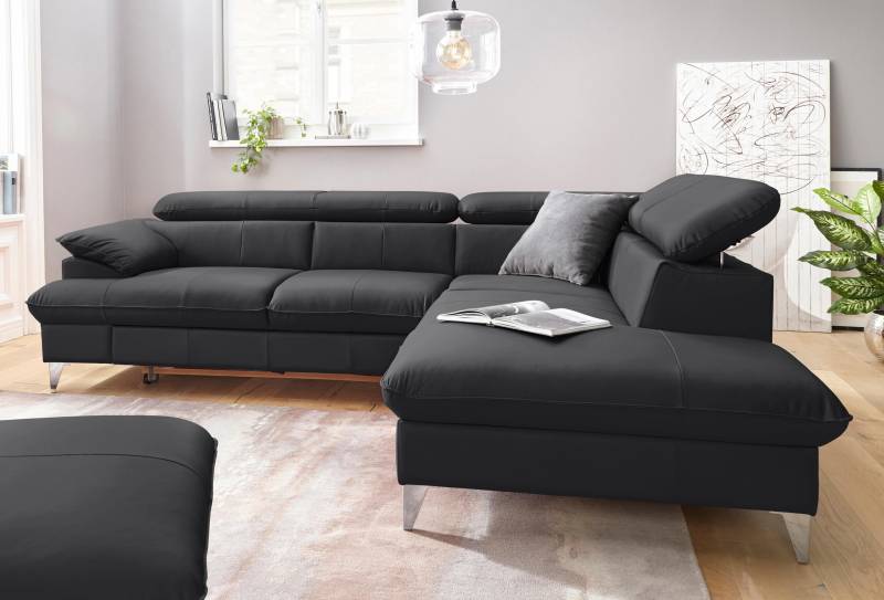 COTTA Ecksofa »Caluso L-Form«, mit Kopfteilverstellung, wahlweise mit Bettfunktion & Bettkasten von COTTA