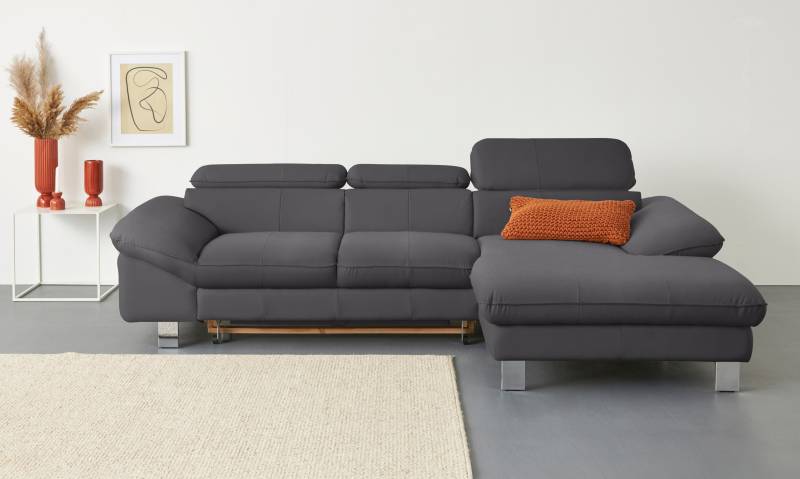 COTTA Ecksofa Driver, mit Kopfteilverstellung, wahlweise mit Bettfunktion von COTTA