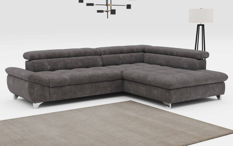COTTA Ecksofa »Gemini L-Form«, mit Kopfverstellung, optional mit Schlaffunktion bzw. XXL-Sitzfläche von COTTA