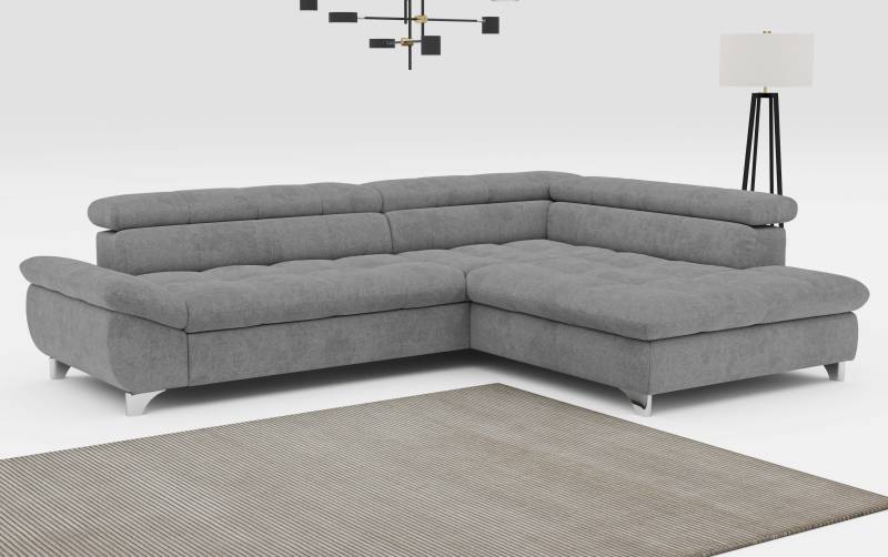 COTTA Ecksofa »Gemini L-Form«, mit Kopfverstellung, optional mit Schlaffunktion bzw. XXL-Sitzfläche von COTTA