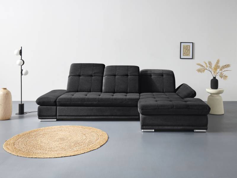 COTTA Ecksofa »Holiday L-Form mit Sitztiefen-, Armteil- und Kopfteilverstellung«, wahlweise mit Bettfunktion inkl. Bettkasten von COTTA