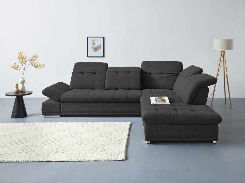 COTTA Ecksofa »Holiday L-Form mit Sitztiefen-, Armteil- und Kopfteilverstellung«, wahlweise mit Bettfunktion inkl. Bettkasten von COTTA