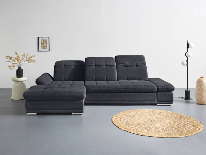 COTTA Ecksofa »Holiday L-Form mit Sitztiefen-, Armteil- und Kopfteilverstellung«, wahlweise mit Bettfunktion inkl. Bettkasten von COTTA