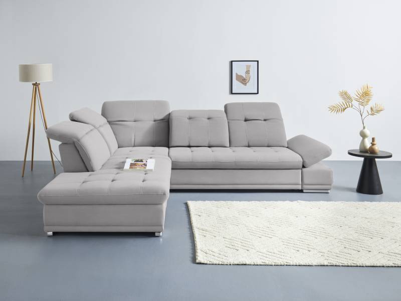 COTTA Ecksofa »Holiday L-Form mit Sitztiefen-, Armteil- und Kopfteilverstellung«, wahlweise mit Bettfunktion inkl. Bettkasten von COTTA