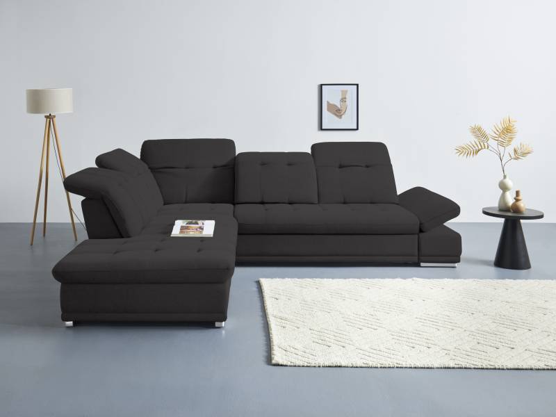 COTTA Ecksofa »Holiday L-Form mit Sitztiefen-, Armteil- und Kopfteilverstellung«, wahlweise mit Bettfunktion inkl. Bettkasten von COTTA