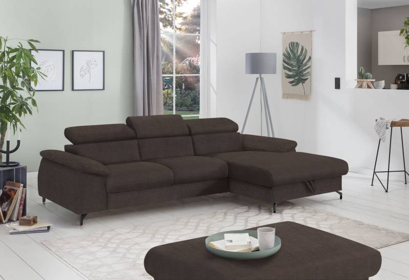 COTTA Ecksofa »Kitty L-Form«, inkl. Kopfteilverstellung, optional mit Bettfunktion u. Bettkasten von COTTA