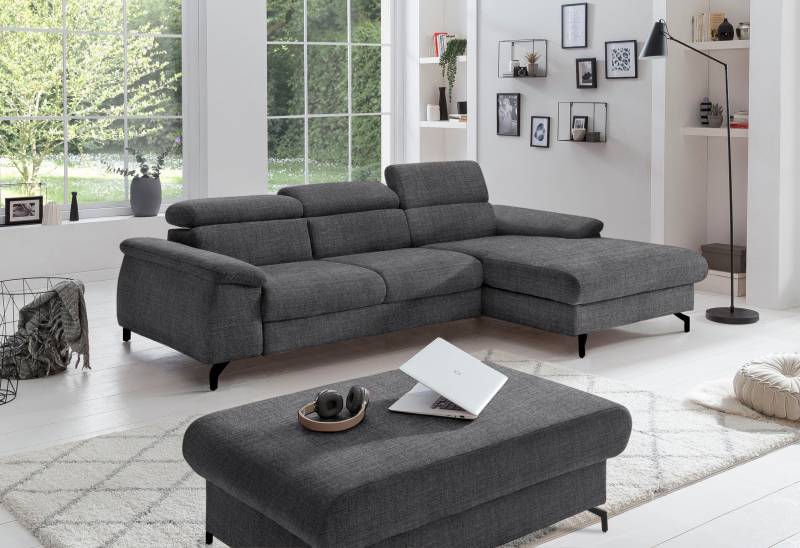 COTTA Ecksofa »Kitty L-Form«, inkl. Kopfteilverstellung, optional mit Bettfunktion u. Bettkasten von COTTA