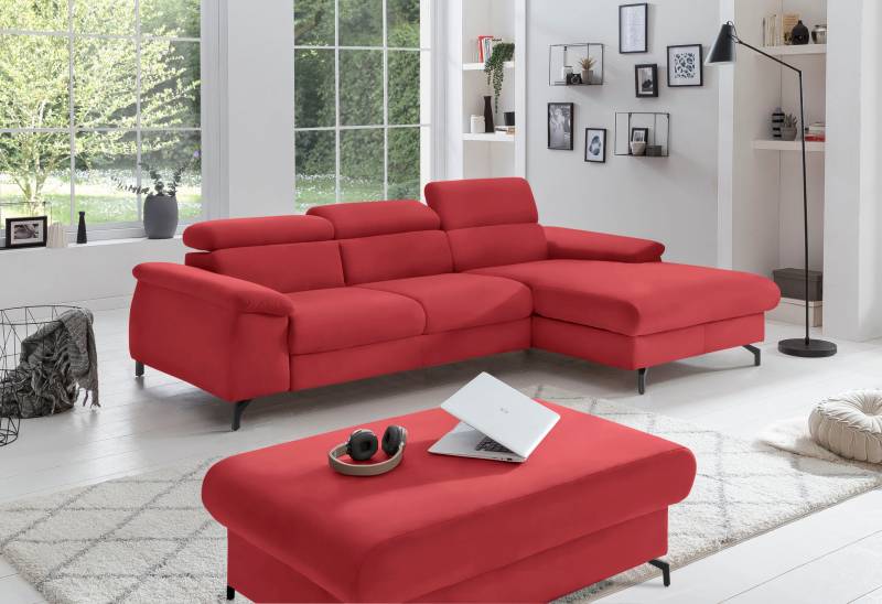 COTTA Ecksofa »Kitty L-Form«, inkl. Kopfteilverstellung, optional mit Bettfunktion u. Bettkasten von COTTA