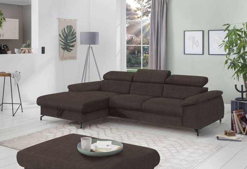 COTTA Ecksofa »Kitty L-Form«, mit Kopfteilverstellung, wahlweise mit Bettfunktion & Bettkasten von COTTA