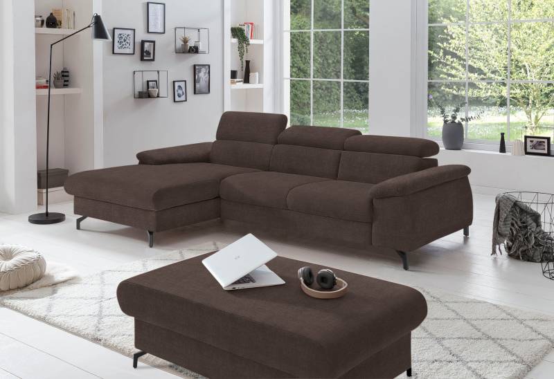 COTTA Ecksofa »Kitty L-Form«, mit Kopfteilverstellung, wahlweise mit Bettfunktion & Bettkasten von COTTA