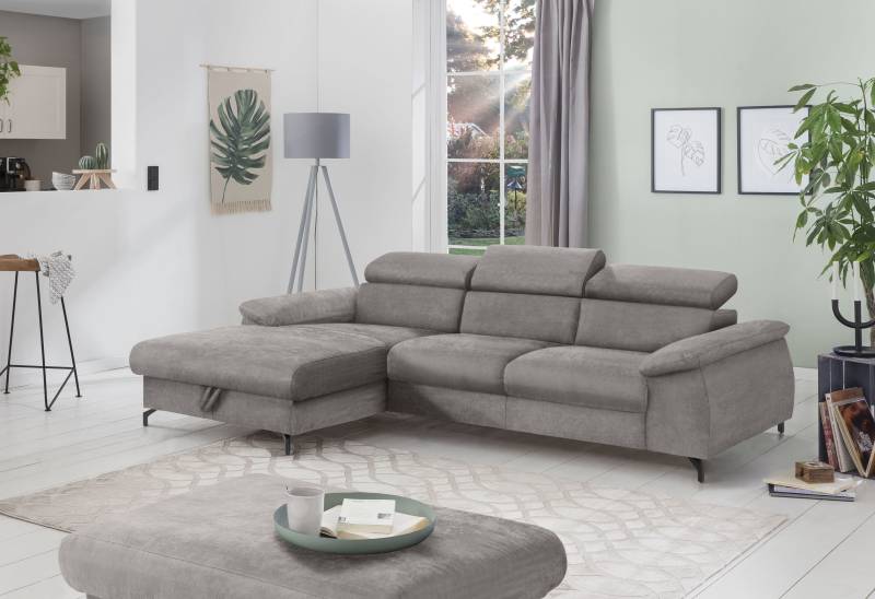 COTTA Ecksofa »Kitty L-Form«, mit Kopfteilverstellung, wahlweise mit Bettfunktion & Bettkasten von COTTA