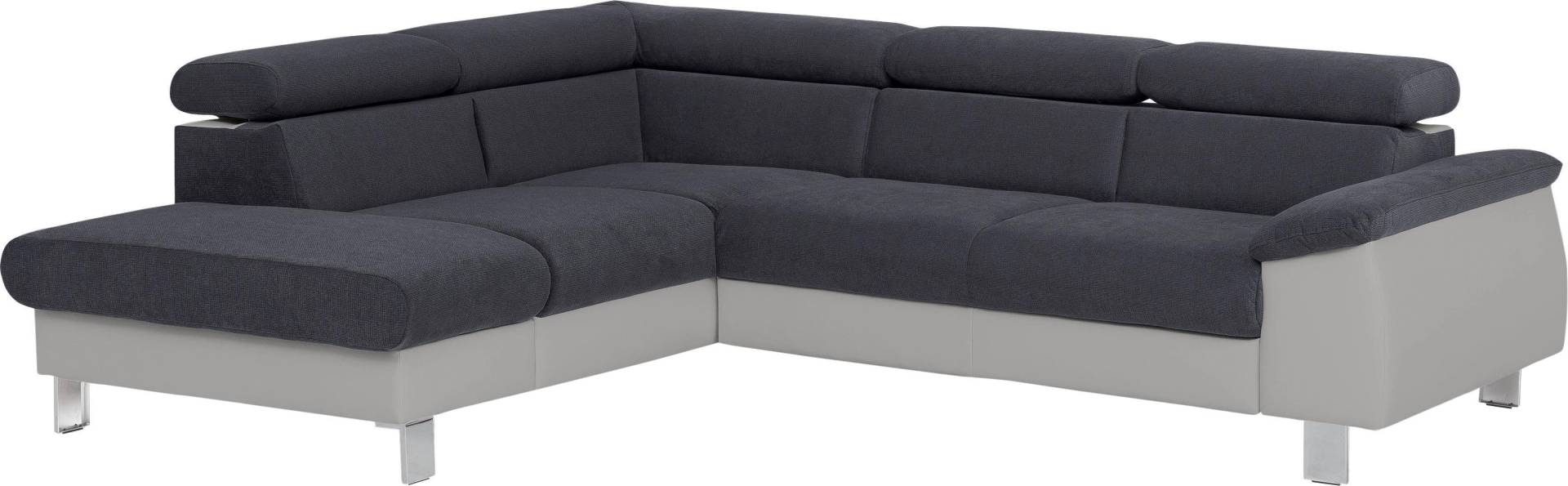 COTTA Ecksofa »Komaris L-Form mit Kopfteilverstellung«, wahlweise mit Bettfunktion, Bettkasten & Beleuchtung von COTTA