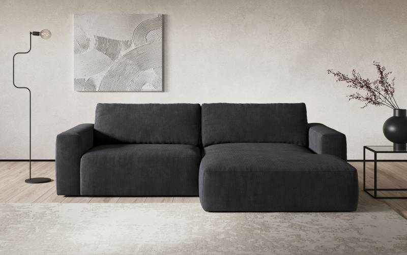 COTTA Ecksofa »Lasso L-Form, XL-Sofa«, mit breiter Recamiere im trendigen Cord oder angenehmen Strukturstoff von COTTA
