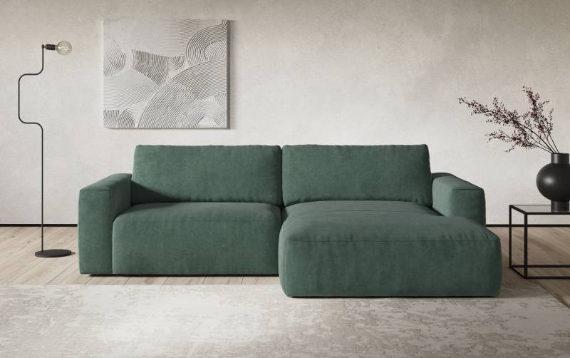 COTTA Ecksofa »Lasso L-Form, XL-Sofa«, mit breiter Recamiere im trendigen Cord oder angenehmen Strukturstoff von COTTA