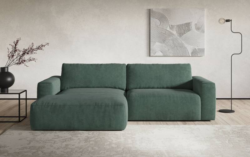 COTTA Ecksofa »Lasso L-Form, XL-Sofa«, mit breiter Recamiere im trendigen Cord oder angenehmen Strukturstoff von COTTA
