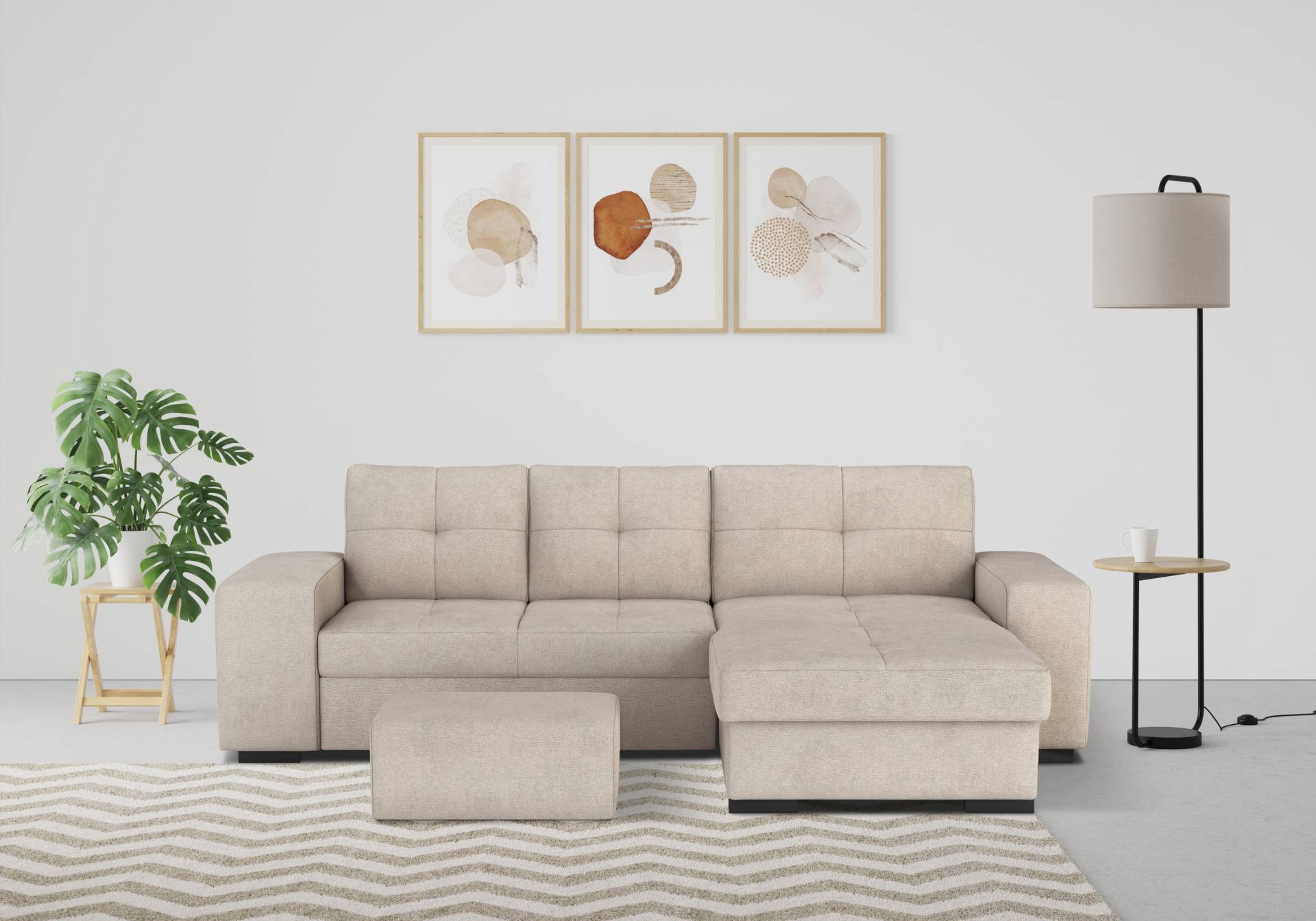 COTTA Ecksofa »Mattina L-Form«, inkl. Hocker, wahlweise mit Bettfunktion und Bettkasten COTTA Ecksofa »Mattina L-Form«, inkl. Hocker, wahlweise mit Bettfunktion und Bettkasten von COTTA