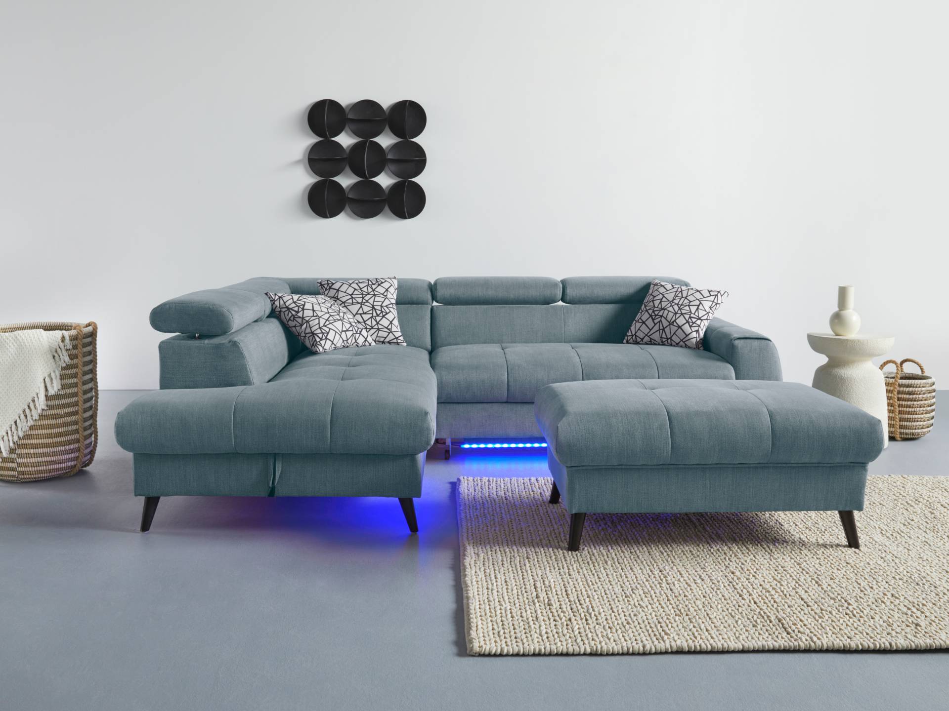 COTTA Ecksofa »Mia L-Form«, 3-tlg.-Kissen-Set, Ottomane, wahlweise mit oder ohne RGB-Beleuchtung COTTA Ecksofa »Mia L-Form«, 3-tlg.-Kissen-Set, Ottomane, wahlweise mit oder ohne RGB-Beleuchtung von COTTA